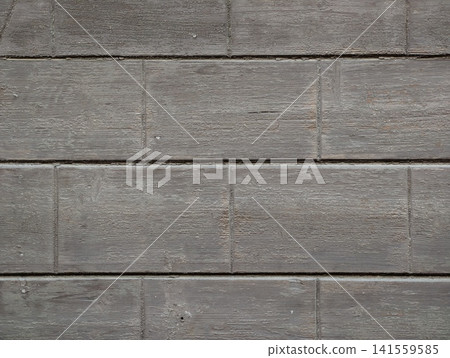 Weathered gray wooden planks wall with horizontal seams Weathered gray wooden planks wall with horizontal seams 141559585