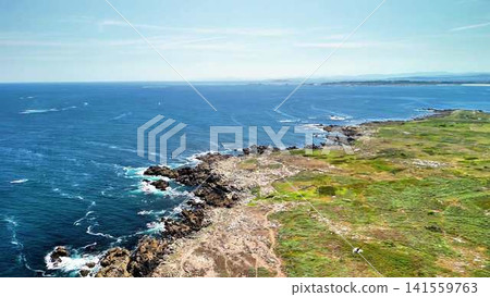 A Stunningly Beautiful Coastal Landscape with Vibrant and Colorful Ocean Waves is Breathtaking A Stunningly Beautiful Coastal Landscape with Vibrant and Colorful Ocean Waves is Breathtaking 141559763