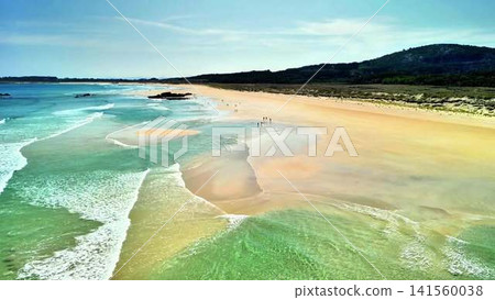 Stunning Aerial View of a Serene Beach Paradise Awaiting Your Discovery and Enjoyment Today Stunning Aerial View of a Serene Beach Paradise Awaiting Your Discovery and Enjoyment Today 141560038