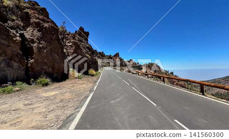 Enjoy a Scenic Mountain Road That Offers Stunning Views and Has Clear, Refreshing Skies Enjoy a Scenic Mountain Road That Offers Stunning Views and Has Clear, Refreshing Skies 141560300