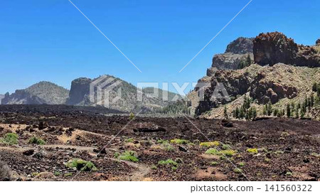 Experience the stunning and breathtaking volcanic landscape filled with lush green vegetation Experience the stunning and breathtaking volcanic landscape filled with lush green vegetation 141560322