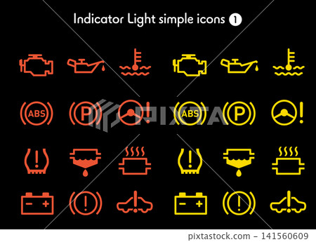 Simple Icon Collection: Warning Lights 1 141560609