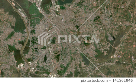 Top-down aerial illustration of Antananarivo, Madagascar Top-down aerial illustration of Antananarivo, Madagascar 141561946
