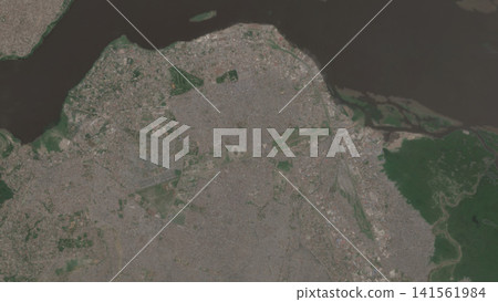 Top-down illustration of Kinshasa, Democratic Republic of the Congo Top-down illustration of Kinshasa, Democratic Republic of the Congo 141561984