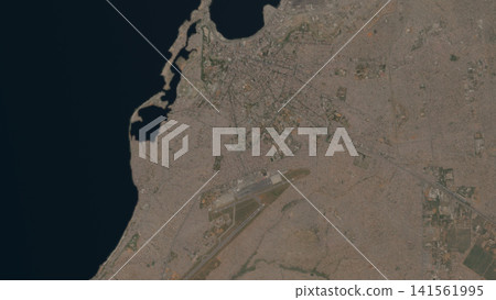 Top-down aerial illustration of Luanda, Angola Top-down aerial illustration of Luanda, Angola 141561995