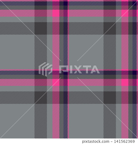 Fuzzy plaid fabric pattern, multi background tartan seamless. Improvement check texture vector textile in neutral grey and grey colors. Fuzzy plaid fabric pattern, multi background tartan seamless. Improvement check texture vector textile in neutral grey and grey colors. 141562369