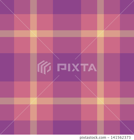 American textile check vector, realistic texture pattern plaid. London background fabric tartan seamless in red and pink colors. American textile check vector, realistic texture pattern plaid. London background fabric tartan seamless in red and pink colors. 141562373