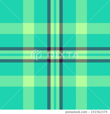 Bag texture pattern seamless, 70s textile plaid tartan. Japan vector background fabric check in teal and green colors. Bag texture pattern seamless, 70s textile plaid tartan. Japan vector background fabric check in teal and green colors. 141562374