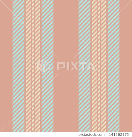 Soft vertical striping builds a covering textile pattern with ordered stripe intervals. Orange and turquoise tones add clean graphic presence while keeping the seamless fabric design versatile. Soft vertical striping builds a covering textile pattern with ordered stripe intervals. Orange and turquoise tones add clean graphic presence while keeping the seamless fabric design versatile. 141562375