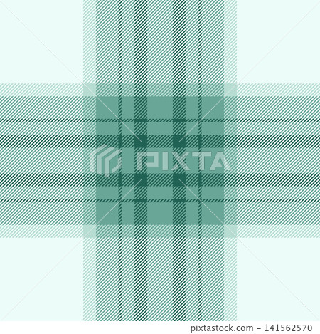 Native check textile plaid, presentation vector pattern background. Site seamless fabric tartan texture in teal and white colors. Native check textile plaid, presentation vector pattern background. Site seamless fabric tartan texture in teal and white colors. 141562570