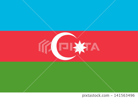 National Flag of Azerbaijan. Vector illustration National Flag of Azerbaijan. Vector illustration 141563496