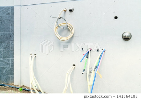 Residential plumbing work, water supply and hot water supply Residential plumbing work, water supply and hot water supply 141564195
