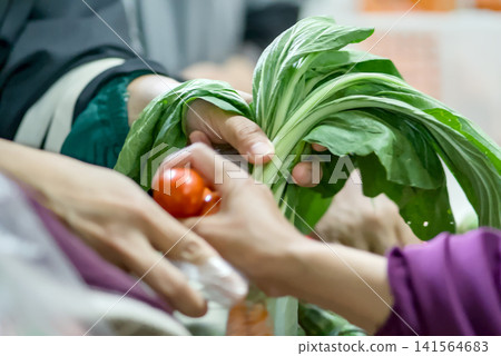 shopping, hands, vegetable 141564683