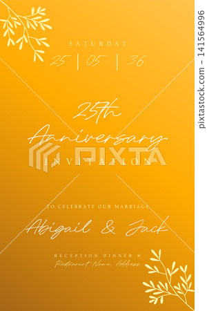 25 Years anniversary greeting card design 25 Years anniversary greeting card design 141564996