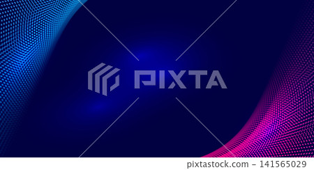Dotted technology background with abstract color style Dotted technology background with abstract color style 141565029