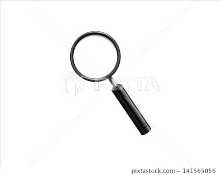 Realistic Magnifying glass vector isolated on white background Realistic Magnifying glass vector isolated on white background 141565056