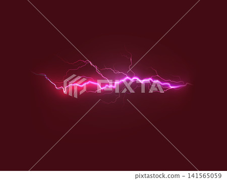 Realistic thunder bot lighting on black background Realistic thunder bot lighting on black background 141565059