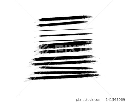 Set of brush stoke on white background Set of brush stoke on white background 141565069