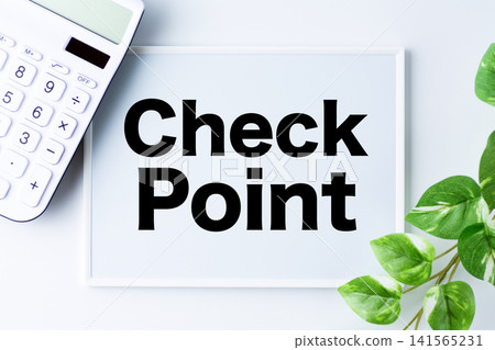 Whiteboard with the word "CheckPoint" on it Whiteboard with the word "CheckPoint" on it 141565231