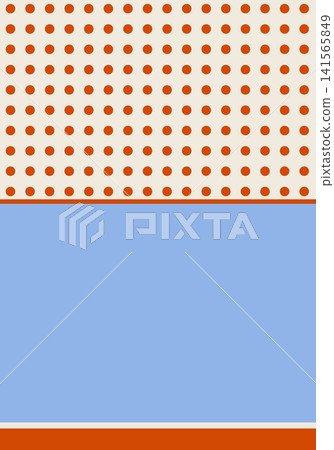 Retro background image with a polka-dot pattern Retro background image with a polka-dot pattern 141565849
