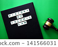 History of islamic law text on book with gavel 141566031