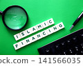 Islamic financing concept with block tiles 141566035
