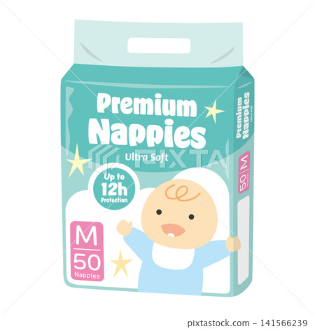 Baby products: Diaper packaging Baby products: Diaper packaging 141566239