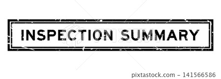 Grunge black inspection summary word square rubber seal stamp on white background Grunge black inspection summary word square rubber seal stamp on white background 141566586