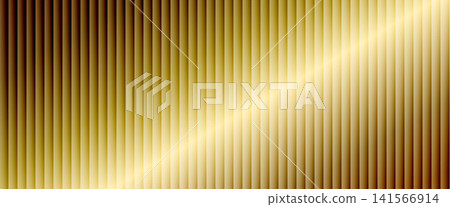 Gold ribbed surface with vertical grooves and a sweeping diagonal gleam. Dark bronze edges frame a pale gold center with soft light distortion. Ribbed vector texture for music cover design Gold ribbed surface with vertical grooves and a sweeping diagonal gleam. Dark bronze edges frame a pale gold center with soft light distortion. Ribbed vector texture for music cover design 141566914
