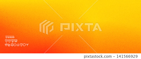 Warm summer gradient with grainy airbrush texture for promo poster and label. Glowing orange melts into soft pink over rough noise and warm haze bg. Vector sunset backdrop full of grainy heat Warm summer gradient with grainy airbrush texture for promo poster and label. Glowing orange melts into soft pink over rough noise and warm haze bg. Vector sunset backdrop full of grainy heat 141566929