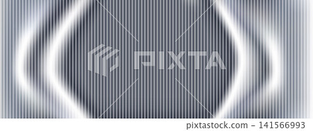 Liquid chrome frame with metal glass ribbed surface and silver curve. Glossy frame border and smooth chrome line in symmetric diamond shape. Vector ribbed background with fluid wave for modern poster Liquid chrome frame with metal glass ribbed surface and silver curve. Glossy frame border and smooth chrome line in symmetric diamond shape. Vector ribbed background with fluid wave for modern poster 141566993
