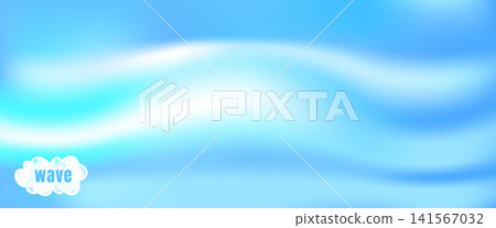 Blue wavy gradient background with a soft white wave sweep in aqua sky tones. Blue wave gradation with water degrade on a smooth vector backdrop. Fresh ombre for web banners and social media design Blue wavy gradient background with a soft white wave sweep in aqua sky tones. Blue wave gradation with water degrade on a smooth vector backdrop. Fresh ombre for web banners and social media design 141567032