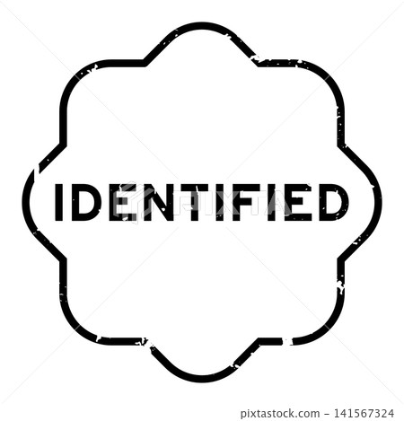 Grunge black identified word square seal stamp on white background Grunge black identified word square seal stamp on white background 141567324