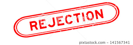 Grunge red rejection word rubber seal stamp on white background Grunge red rejection word rubber seal stamp on white background 141567341
