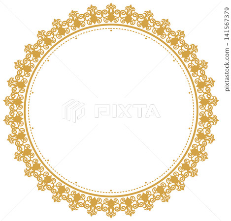 Ornate Gold Geometric Circle Frame Clipart Illustration with Intricate Luxury Pattern for Wedding Invitation Card, Luxury Branding Logo Border, Badge Design, Scrapbooking, and Paper Craft Ornate Gold Geometric Circle Frame Clipart Illustration with Intricate Luxury Pattern for Wedding Invitation Card, Luxury Branding Logo Border, Badge Design, Scrapbooking, and Paper Craft 141567379