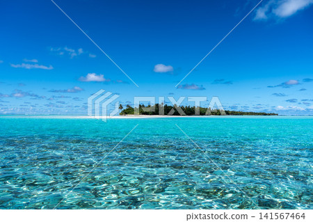 White sand beach of Motu Tiapaa in Maupiti, French Polynesia White sand beach of Motu Tiapaa in Maupiti, French Polynesia 141567464