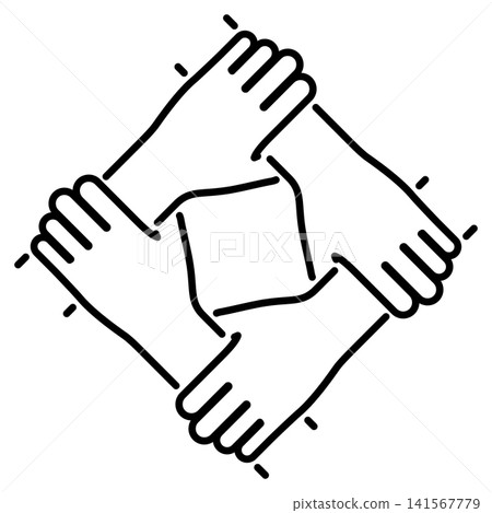 Teamwork or Hands Friends Teamwork or Hands Friends 141567779