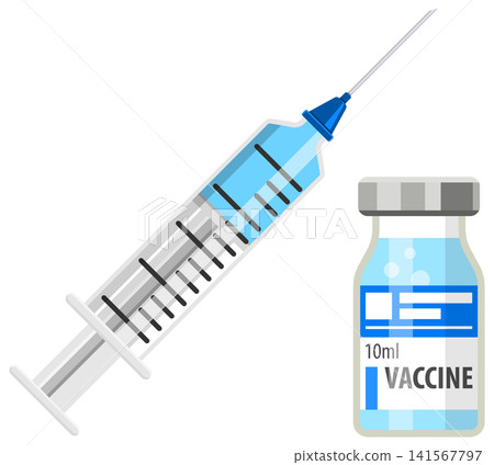 Vaccine and Syringe Vaccine and Syringe 141567797