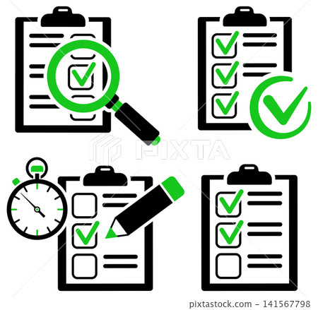 Set Education Test, Checklist Set Education Test, Checklist 141567798