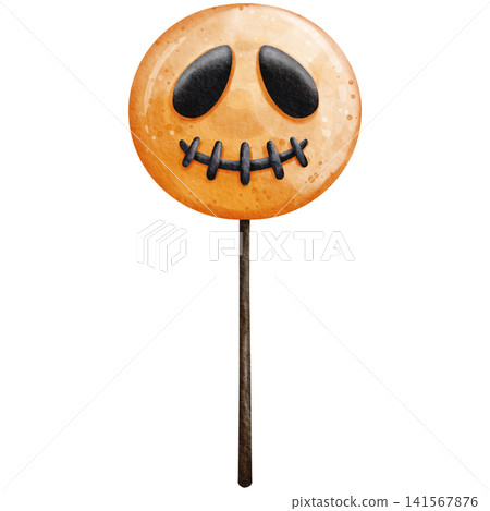 Watercolor Jack o Lantern Lollipop Candy Clipart Illustration for Halloween Party Decor, Trick or Treat Invitation, Scrapbooking, Sticker Design, and Festive Crafts Watercolor Jack o Lantern Lollipop Candy Clipart Illustration for Halloween Party Decor, Trick or Treat Invitation, Scrapbooking, Sticker Design, and Festive Crafts 141567876