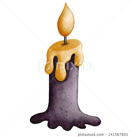 Watercolor Halloween Melting Wax Candle Clipart Illustration for Witchy Party Decor, Spooky Halloween Invitation, Scrapbooking, Sticker Design, and Festive Crafts Watercolor Halloween Melting Wax Candle Clipart Illustration for Witchy Party Decor, Spooky Halloween Invitation, Scrapbooking, Sticker Design, and Festive Crafts 141567893