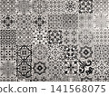 old ceramic tiles patterns   in the park 141568075