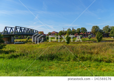 Haren and the ems river in northern germany Haren and the ems river in northern germany 141569176
