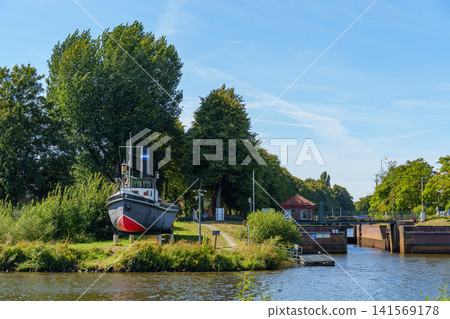 Haren and the ems river in northern germany 141569178
