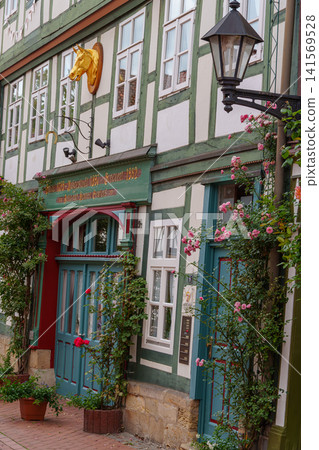 the old city of Hildesheim in germany the old city of Hildesheim in germany 141569528