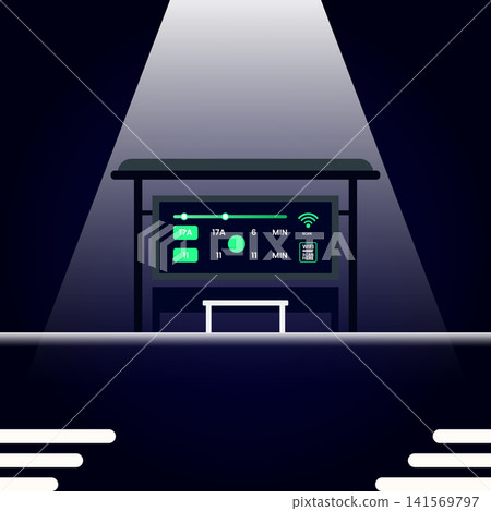 Smart bus stop digital information screen with wifi and scheduling data Smart bus stop digital information screen with wifi and scheduling data 141569797