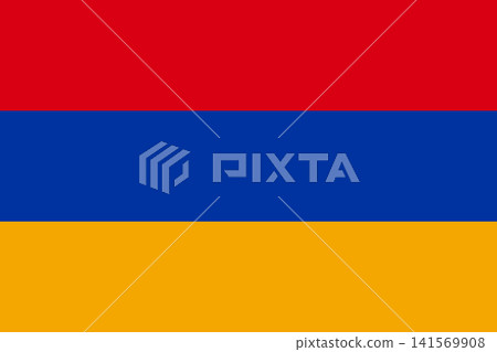 National flag of Armenia original size and colors vector illustration, Armenian Tricolor flag Republic of Armenia National flag of Armenia original size and colors vector illustration, Armenian Tricolor flag Republic of Armenia 141569908