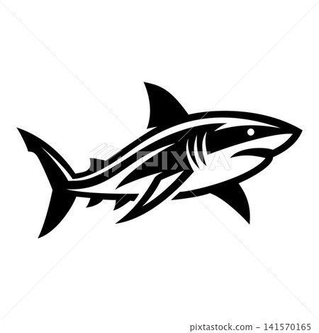Great White Shark Marine Predator Vector Great White Shark Marine Predator Vector 141570165