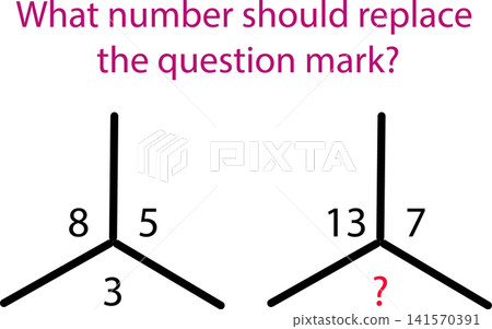 Educational math puzzle task for children logic training worksheet layout template design Educational math puzzle task for children logic training worksheet layout template design 141570391