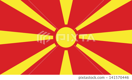 National Flag of North Macedonia National Flag of North Macedonia 141570446